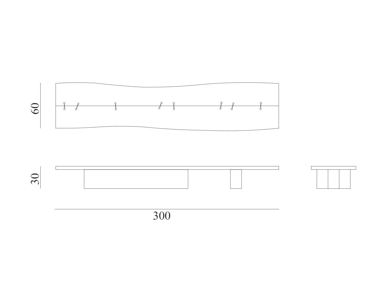 Журнальный столик из красного дерева Exteta 10th ARCH-00014926 - Вид №2