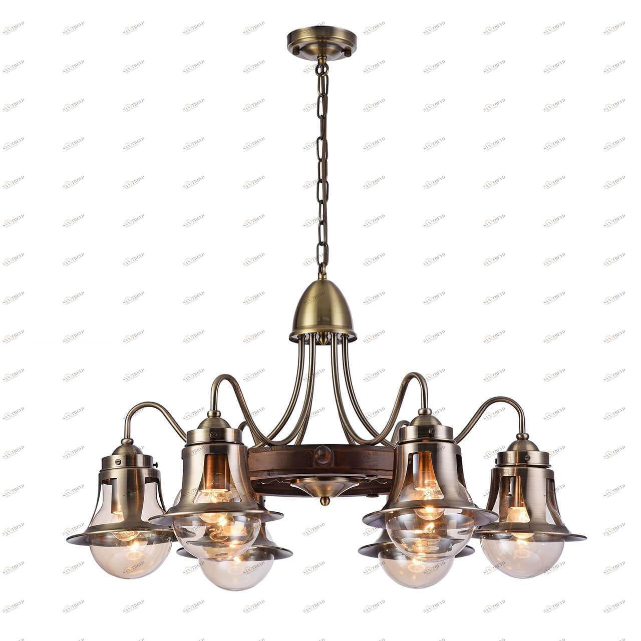 Подвесная люстра Omnilux Croce OML-50703-06 OMNILUX ДИЗАЙНЕРСКИЕ, CROCE 220460 Бронза 