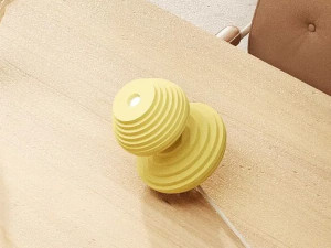 Вращающаяся настольная лампа из полиэфирного волокна