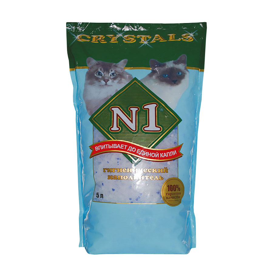 Т0023821 Наполнитель для кошачьего туалета впитывающий силикагелевый 5л Наполнитель №1 