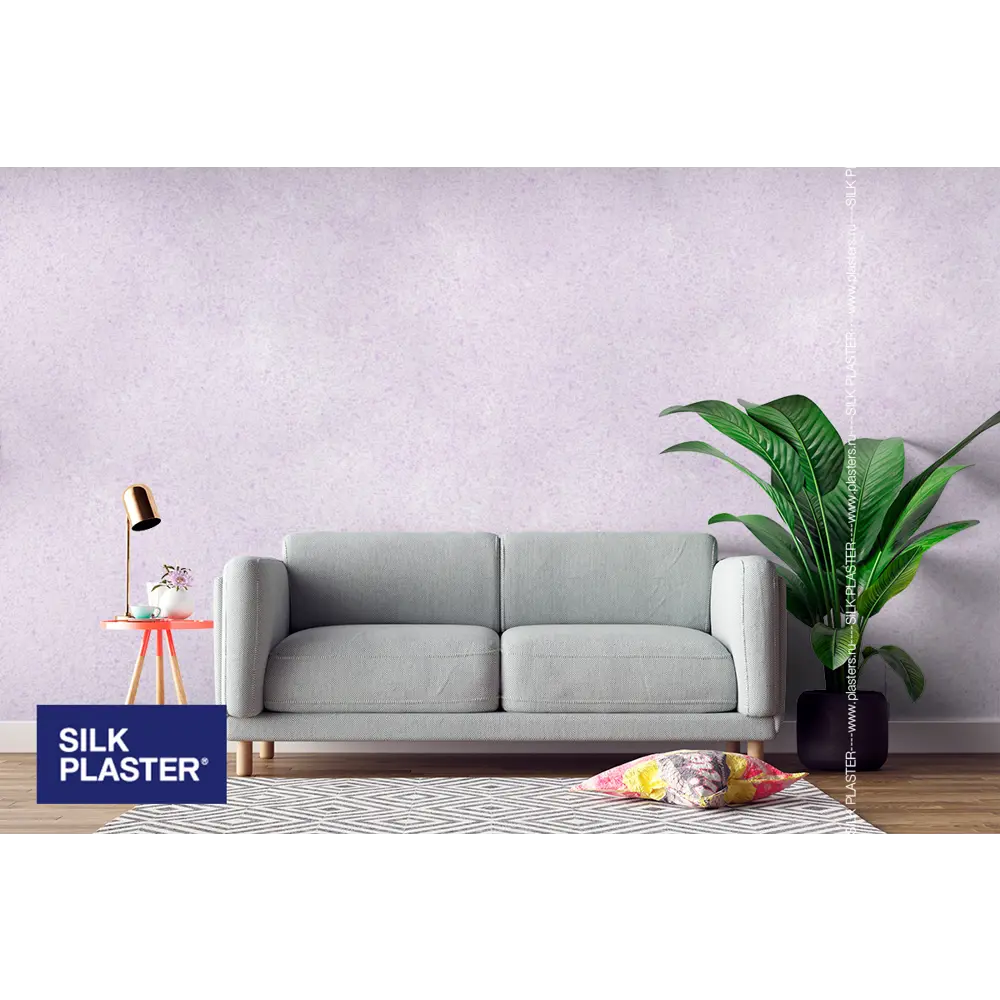 Жидкие обои Silk Plaster Absolute А205 0.73 кг цвет лавандовый пастельный 82736067 STLM-2117599  - Вид №3