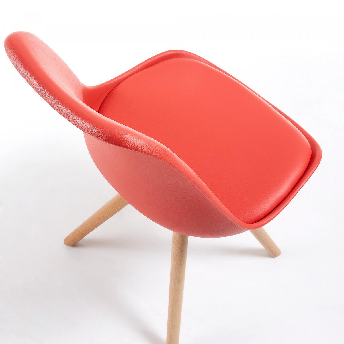 045616 Cтул красный пластик La Forma Lars - Вид №5