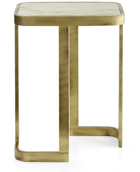 MARIONI Низкий прямоугольный журнальный столик из мрамора Jean 02732a/m - 02732/c - Вид №5