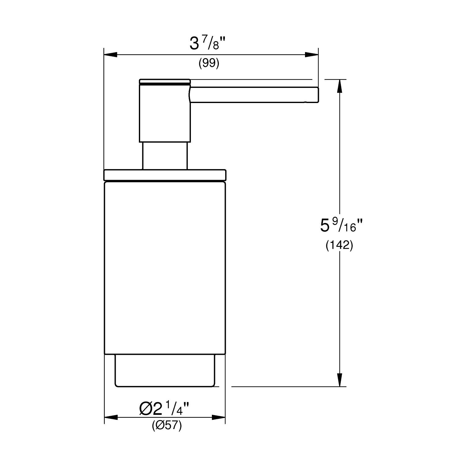 Дозатор жидкого мыла GROHE Selection, суперсталь (41028DC0) - Вид №1