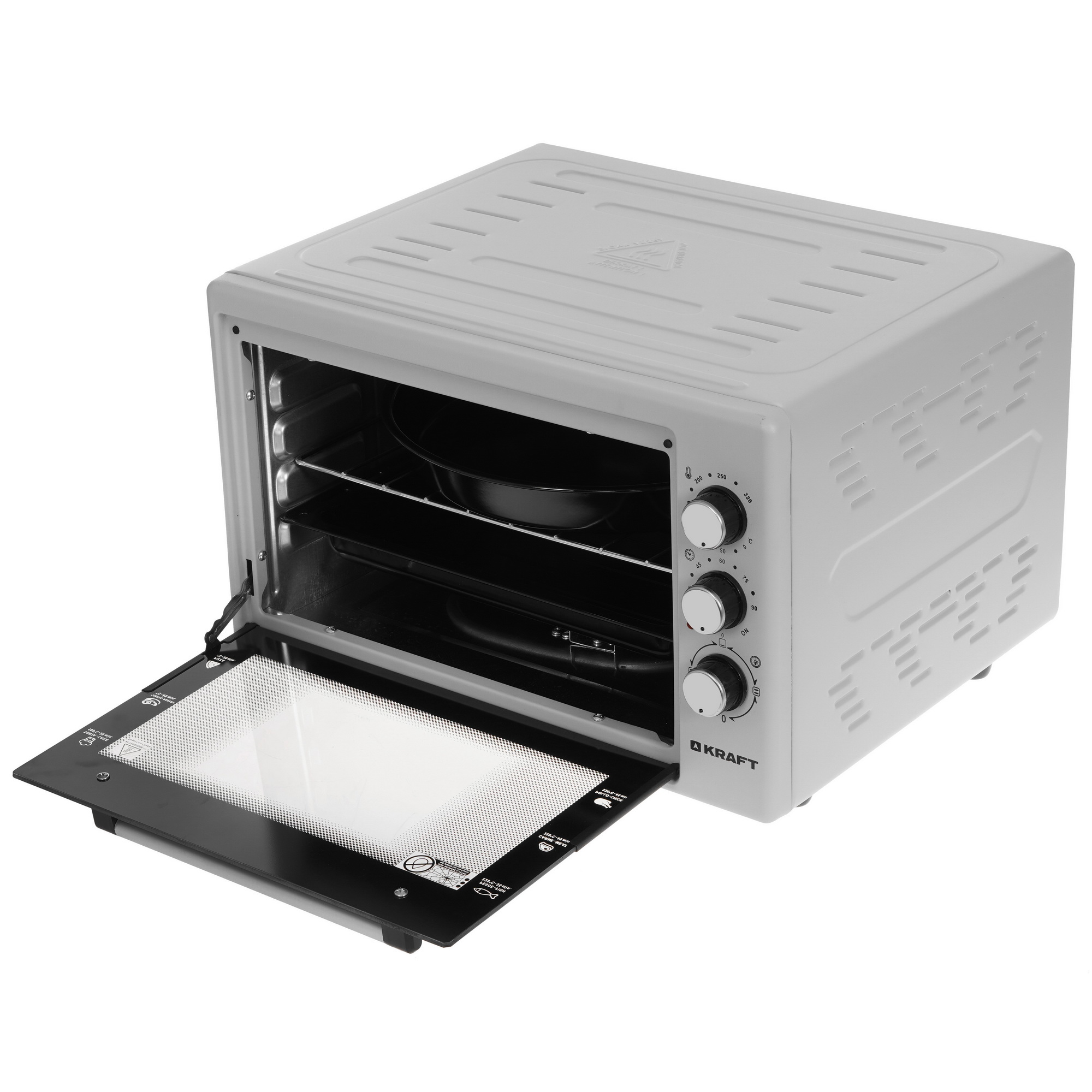 8122015 Мини-печь Kraft KF-MO 3801 GR серый STDN-0129519 - Вид №4