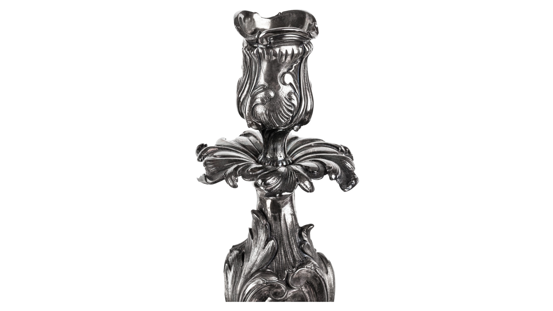 101989 Odiot Канделябр семирожковый Odiot "Рокайл" (серебро 925) 60см Серебро 925  - Вид №9