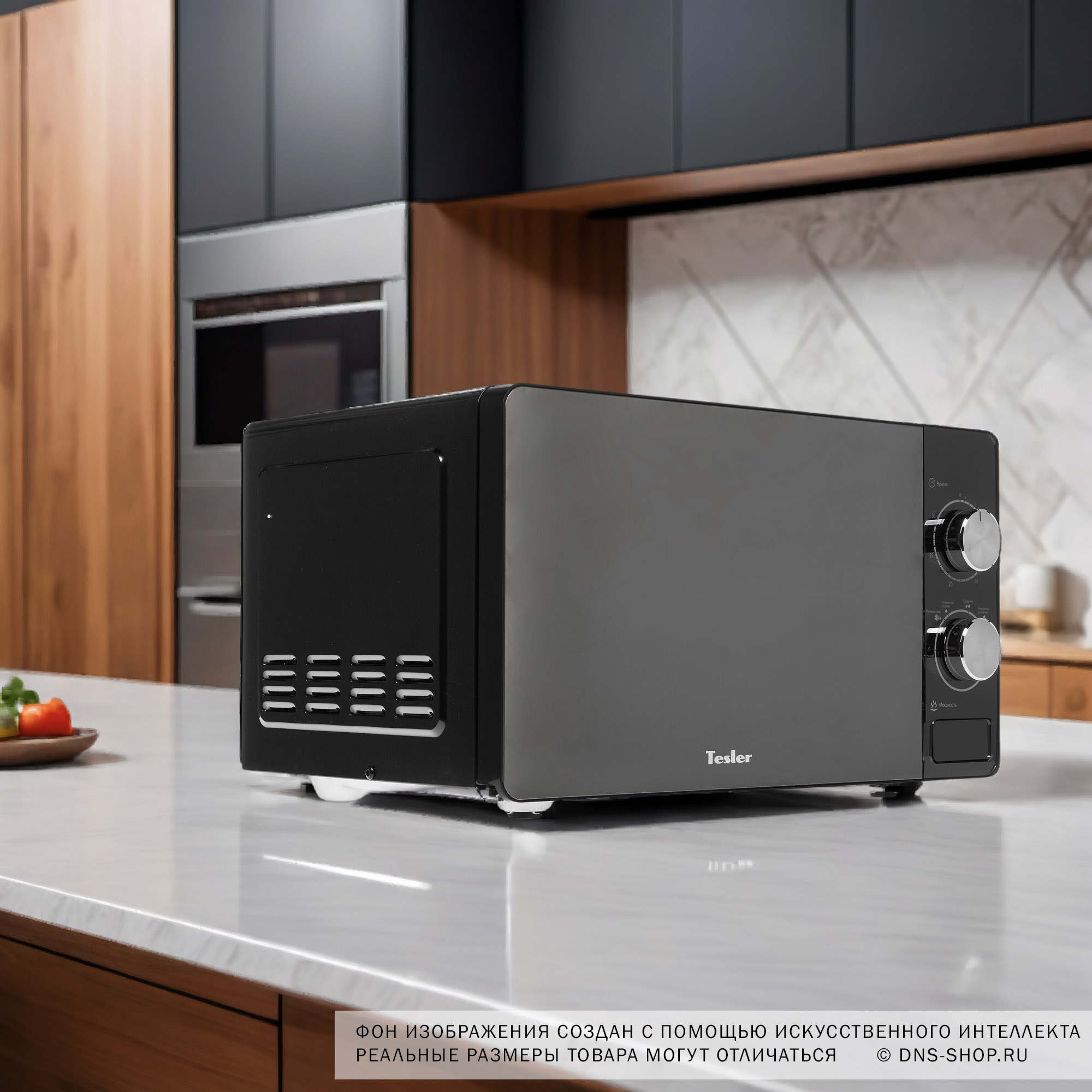 1224003 Микроволновая печь Tesler MM-2002 зеркальный, черный STDN-0084497 - Вид №9