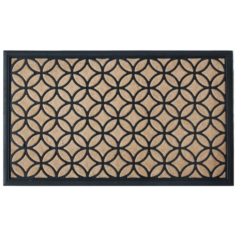 Коврик грязезащитный полиэстер Bali A1 45x75 см цвет бежевый Santreyd STLM-2168030