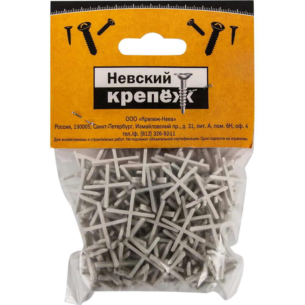 Крестики для кафельной плитки Невский Крепеж 1.5 мм 200 шт. 82367340 STLM-2026867  - Вид №2