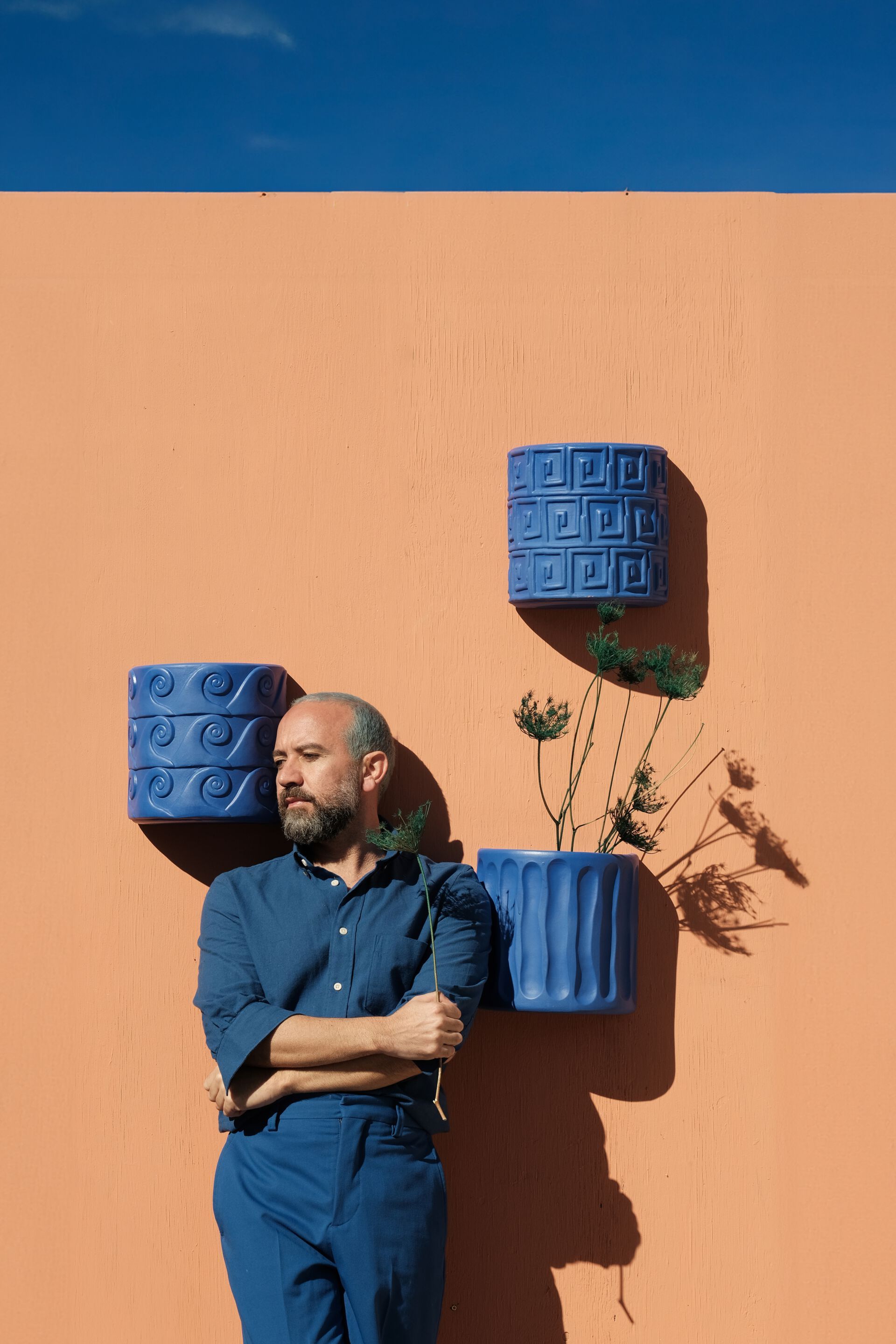 Терракотовая настенная ВАЗа Seletti Magna Graecia Cobalt ARCH-00063998 - Вид №4