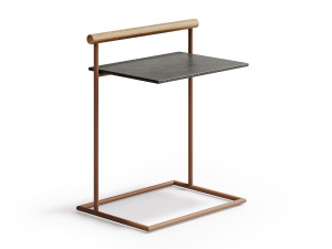 Высокий сервировочный садовый столик из керамогранита