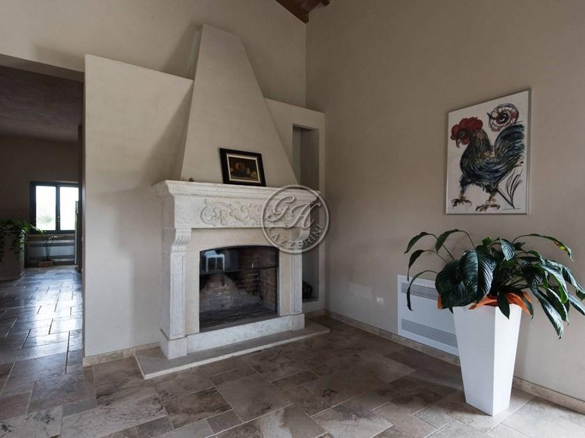 GH LAZZERINI Дровяной камин из натурального камня на стене sun-id-1439146 - Вид №1