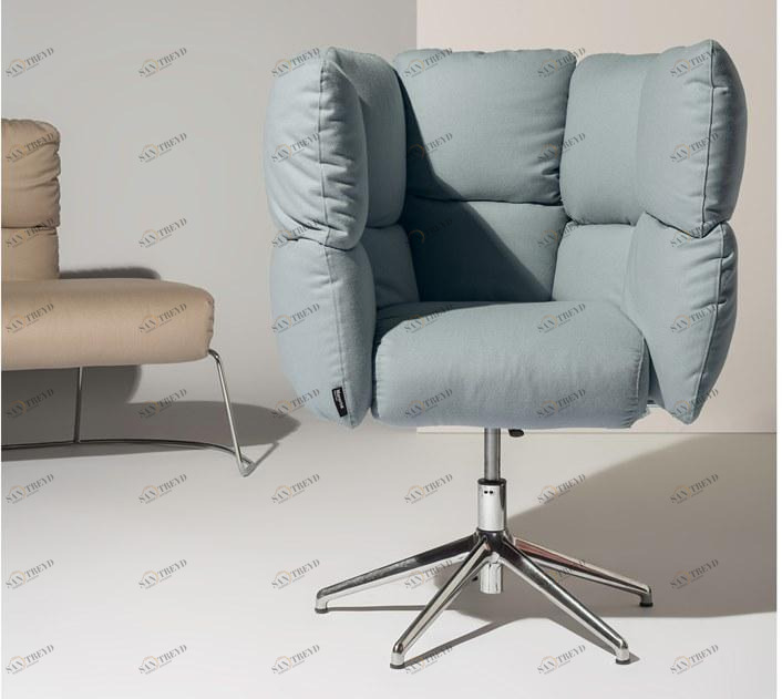 Manerba Вращающееся кресло из бархата Undecided sun-id-1504890