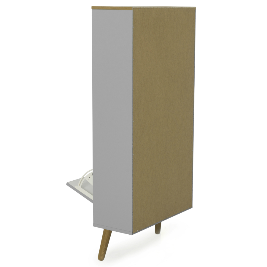 Шкаф для обуви Tenzo Dot, 128х57,5х24 см, дуб, серый 1657612 - Вид №6