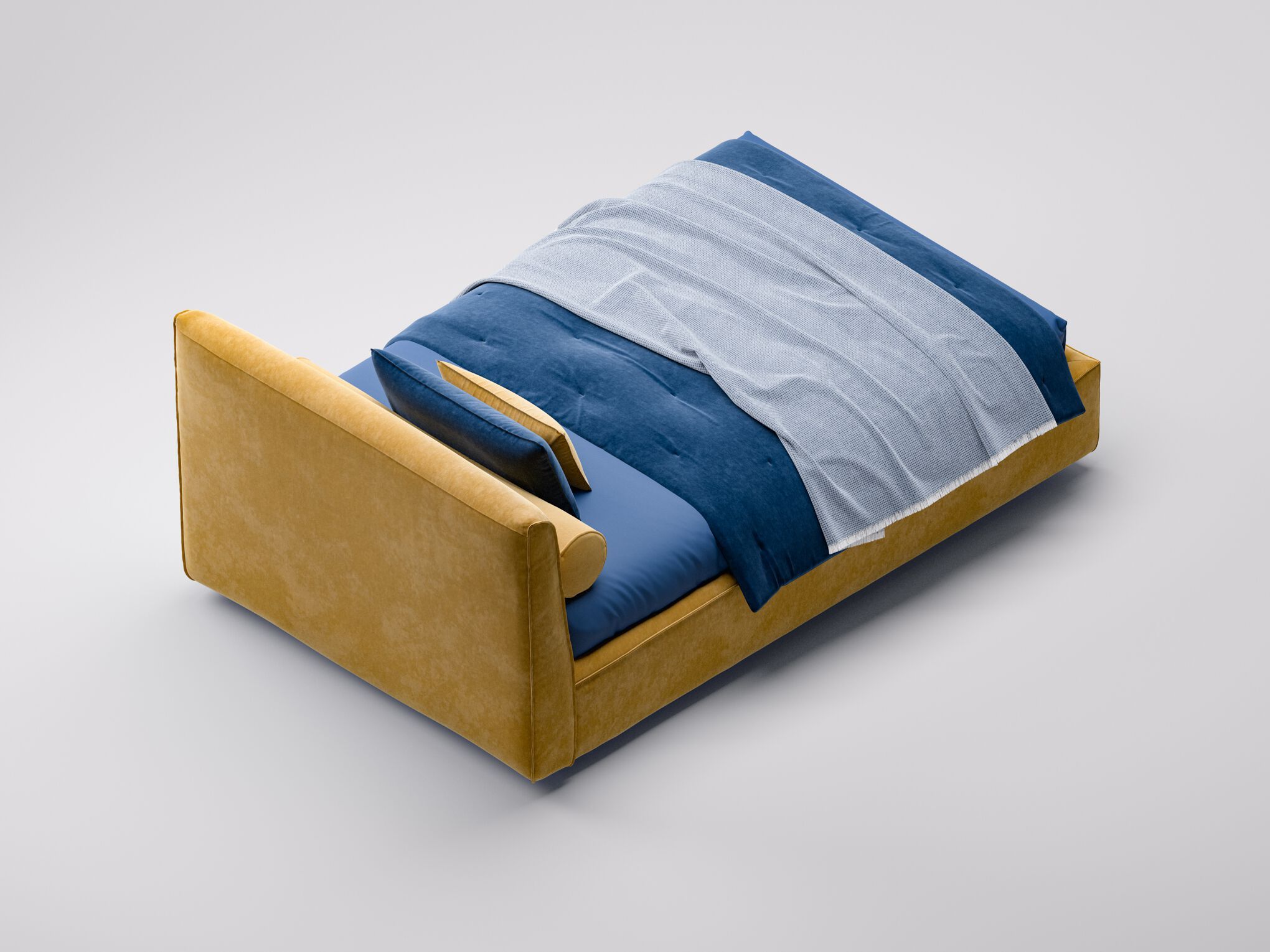 Односпальная кровать с мягким изголовьем Twils ARCH-00153011 - Вид №1