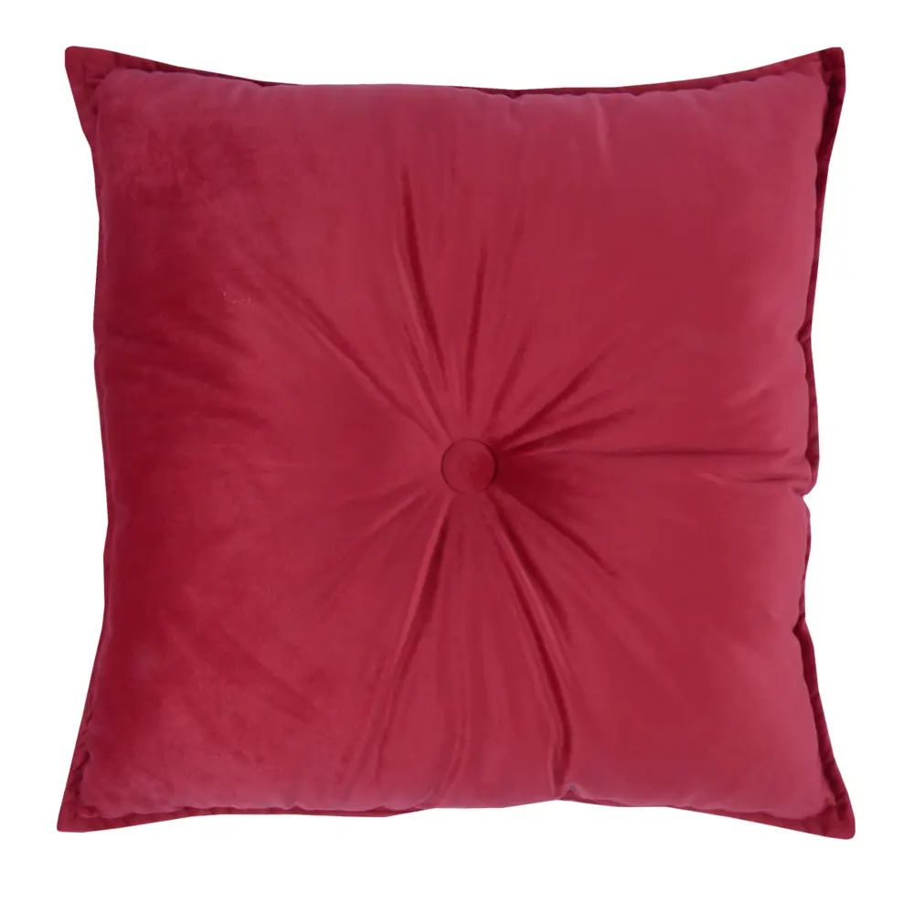 Подушка Бархат 43х43 см красная LINEN WAY STLM-2141246