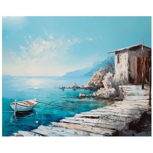 Картина FBRUSH 'Причал' 50×40 см для современного интерьера 89355711