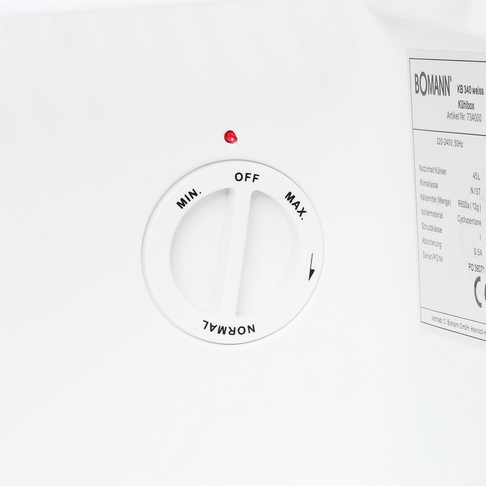 8176388 Холодильник компактный   Bomann KB 340 weis белый STDN-0096608 - Вид №9