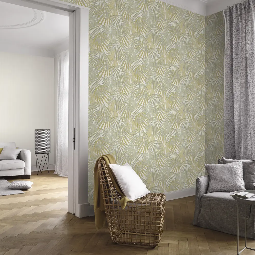 Обои флизелиновые Rasch SM «Пальма» зелёные 1.06 м RA 965810 82478997 STLM-2124050 - Вид №3