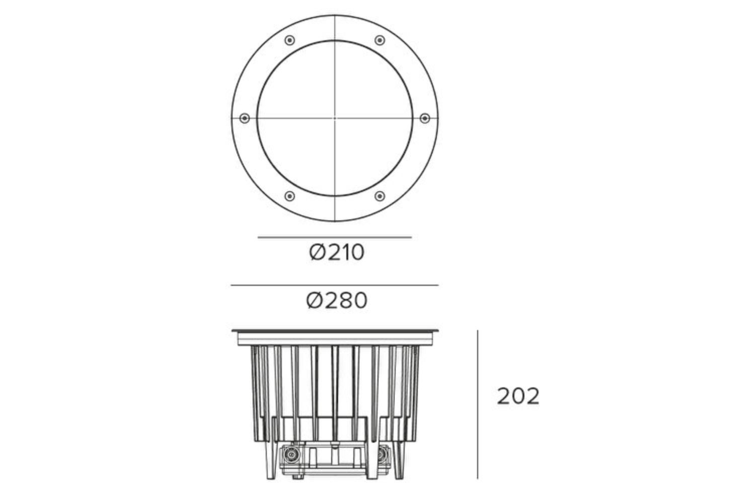 Светодиодный прожектор с утопленным заземлением TARGETTI KEPLERO GIMBAL ARCH-00147338 - Вид №4
