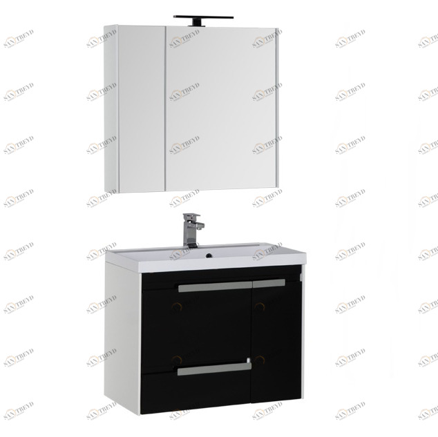 Комплект мебели Aquanet Тиволи 80 черный 00180570