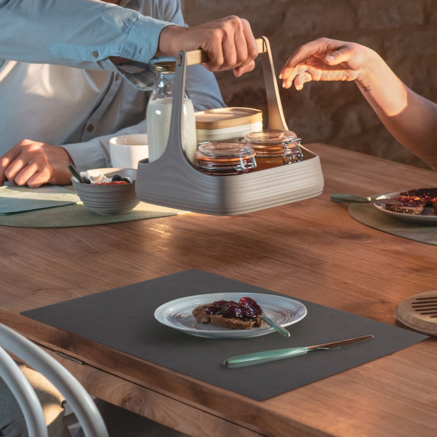 226047209 Салфетка подстановочная двухсторонняя nature, черная Guzzini  - Вид №2