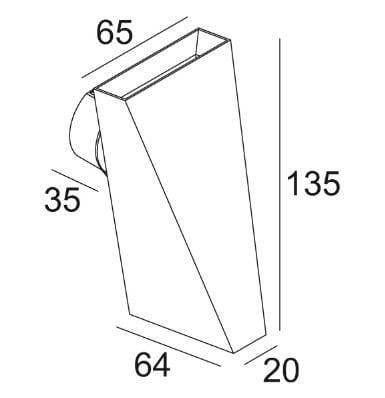 Металлический светодиодный настенный светильник Deltalight TOPIX ARCH-00110708 - Вид №14