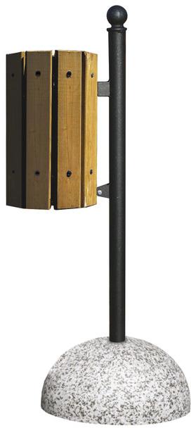 Tegolaia Контейнер для мусора из стали и дерева для улицы sun-id-1439131 - Вид №2