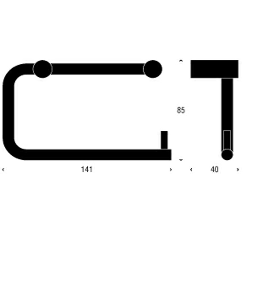 FROST Держатель туалетной бумаги 5 » матовый Нержавеющая сталь Матовый N1101  - Вид №1