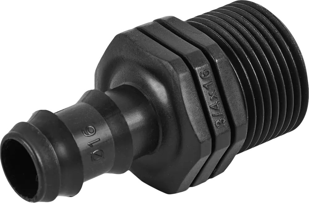 Адаптер BOUTTE для капельного полива 3/4"×16 мм (2 шт) 87270978