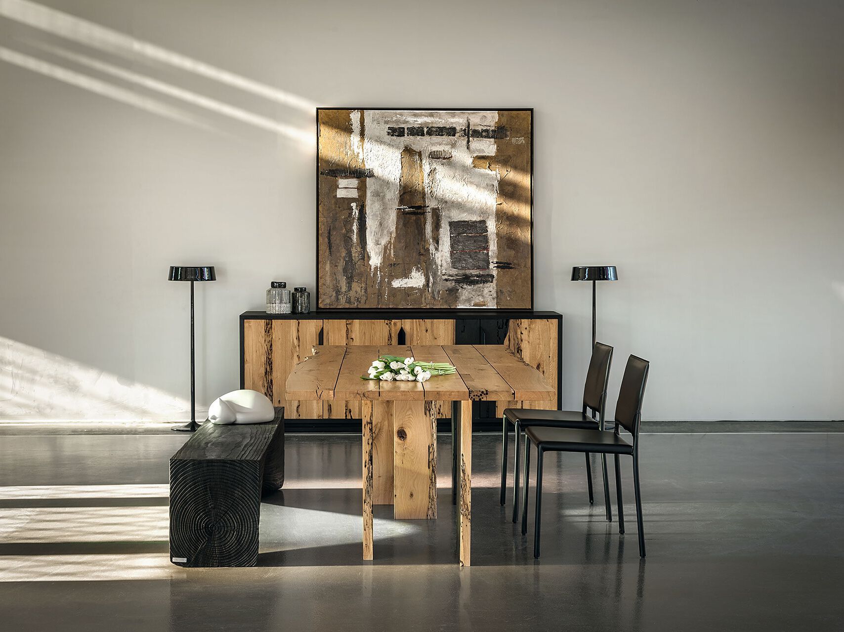 Прямоугольный стол из брикколы Riva 1920 Fire ARCH-00074550 - Вид №3