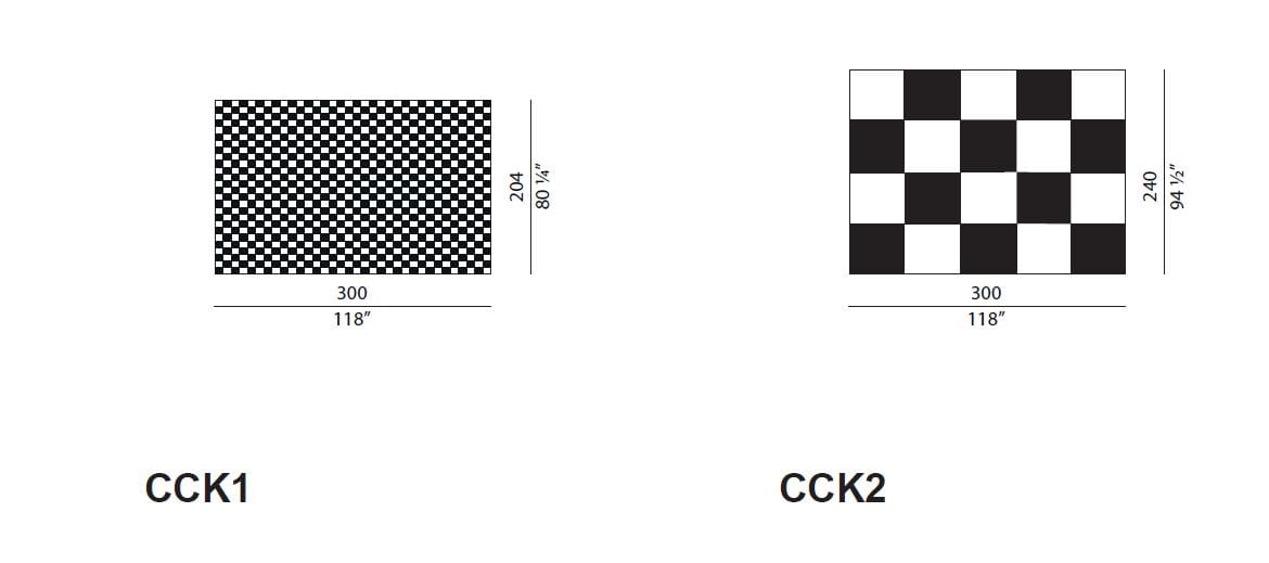 Шерстяной ковер с геометрическим рисунком CAPPELLINI FYRKANT ARCH-00077668 - Вид №2