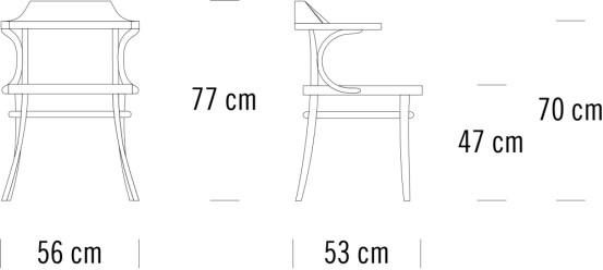 Thonet Стул с мягким сиденьем из фанеры 233 sun-id-1460981 - Вид №2