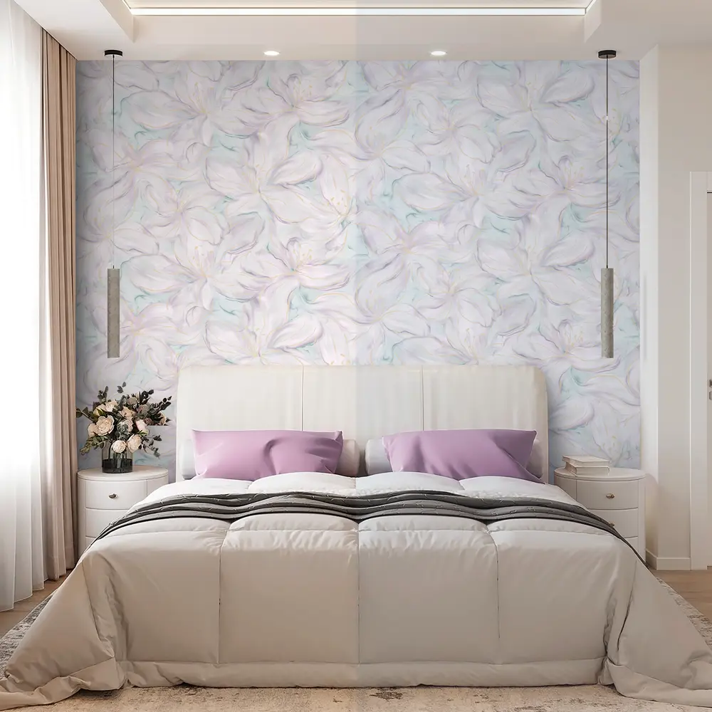 Обои флизелиновые Wallsecret Blanche мятные 1.06 м 8935-27 89389743 STLM-2197661 - Вид №7