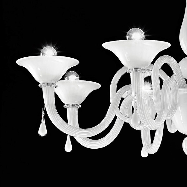 Бра 1382/A2 K BL CR от Sylcom SYLCOM СВЕЧА 245918 Белый  - Вид №1