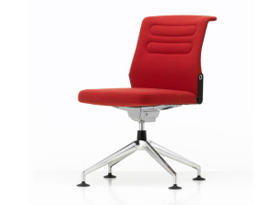 4-спицевое тканевое мягкое вращающееся офисное кресло