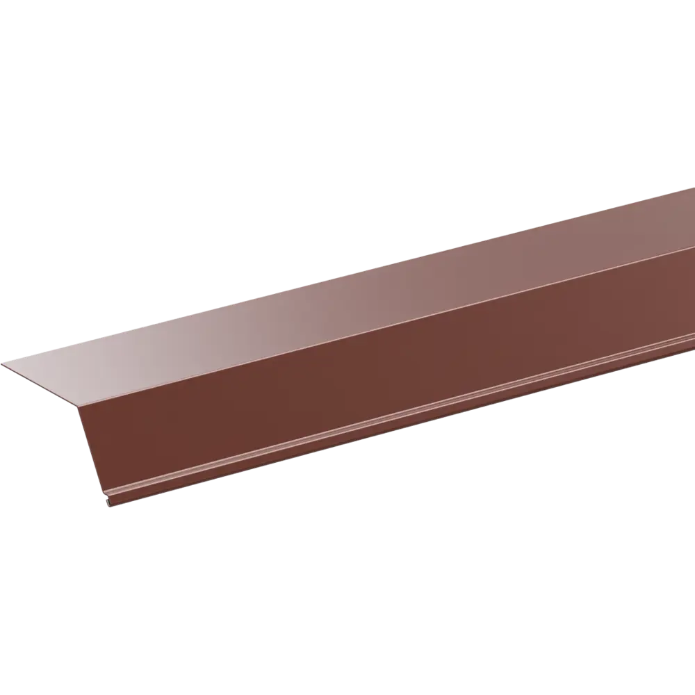 Планка карнизная 65x100x2000 мм 0.4 мм RAL 8017 коричневый 86778549 STLM-2196709 ВЕГА 