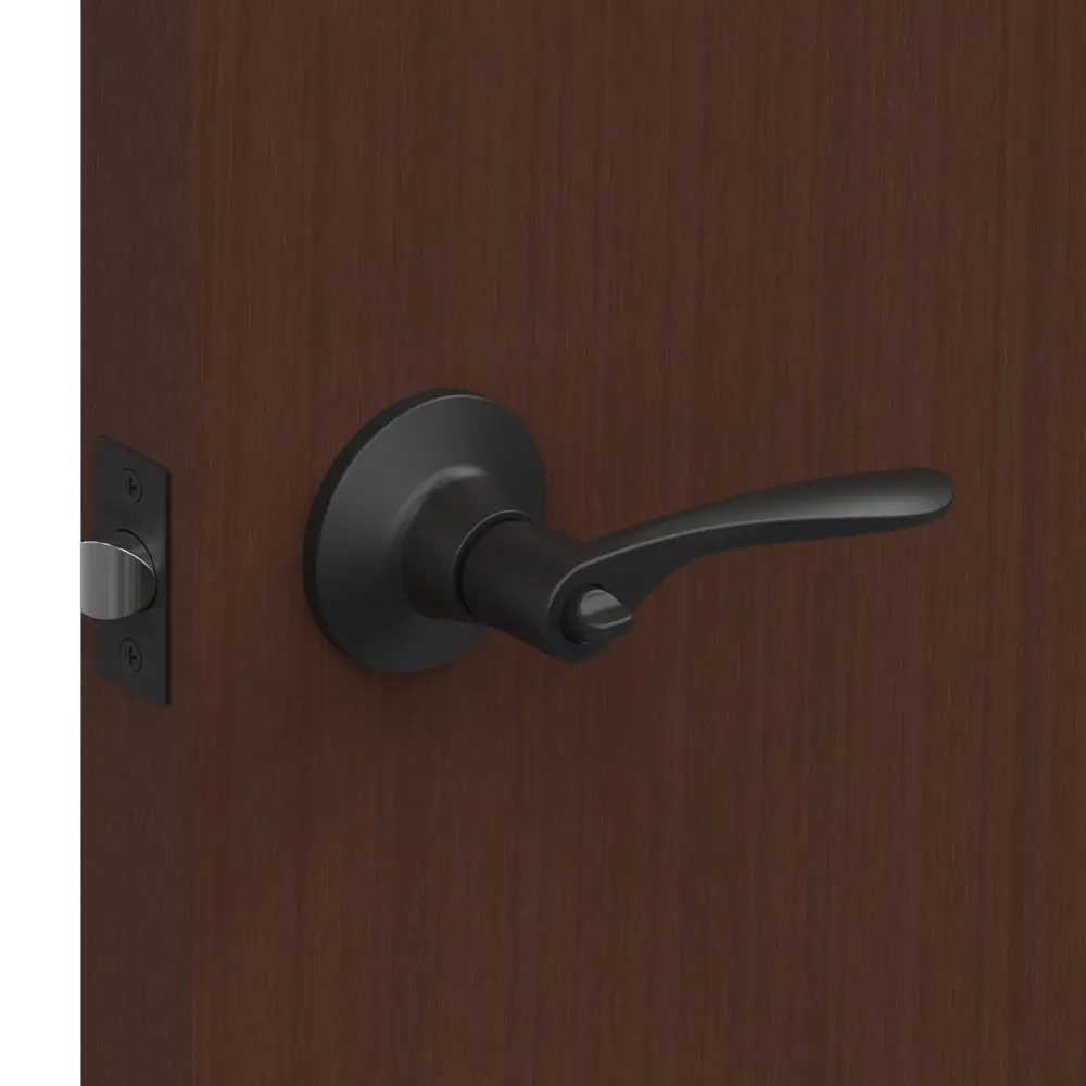 Ручка-защелка Fuaro 620/BL BL-B с фиксатором, цвет черный STLM-2192362 - Вид №5