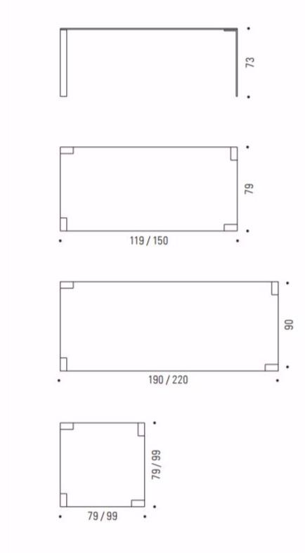 Desalto Стол из стали и стекла Liko glass sun-id-1359049 - Вид №4