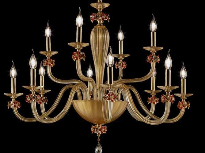 Хрустальная люстра с кристаллами Swarovski® Euroluce Lampadari Sheen ARCH-00088484 - Вид №1