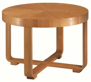 Morelato Низкий круглый журнальный столик из вишневого дерева '900 Art. 5646