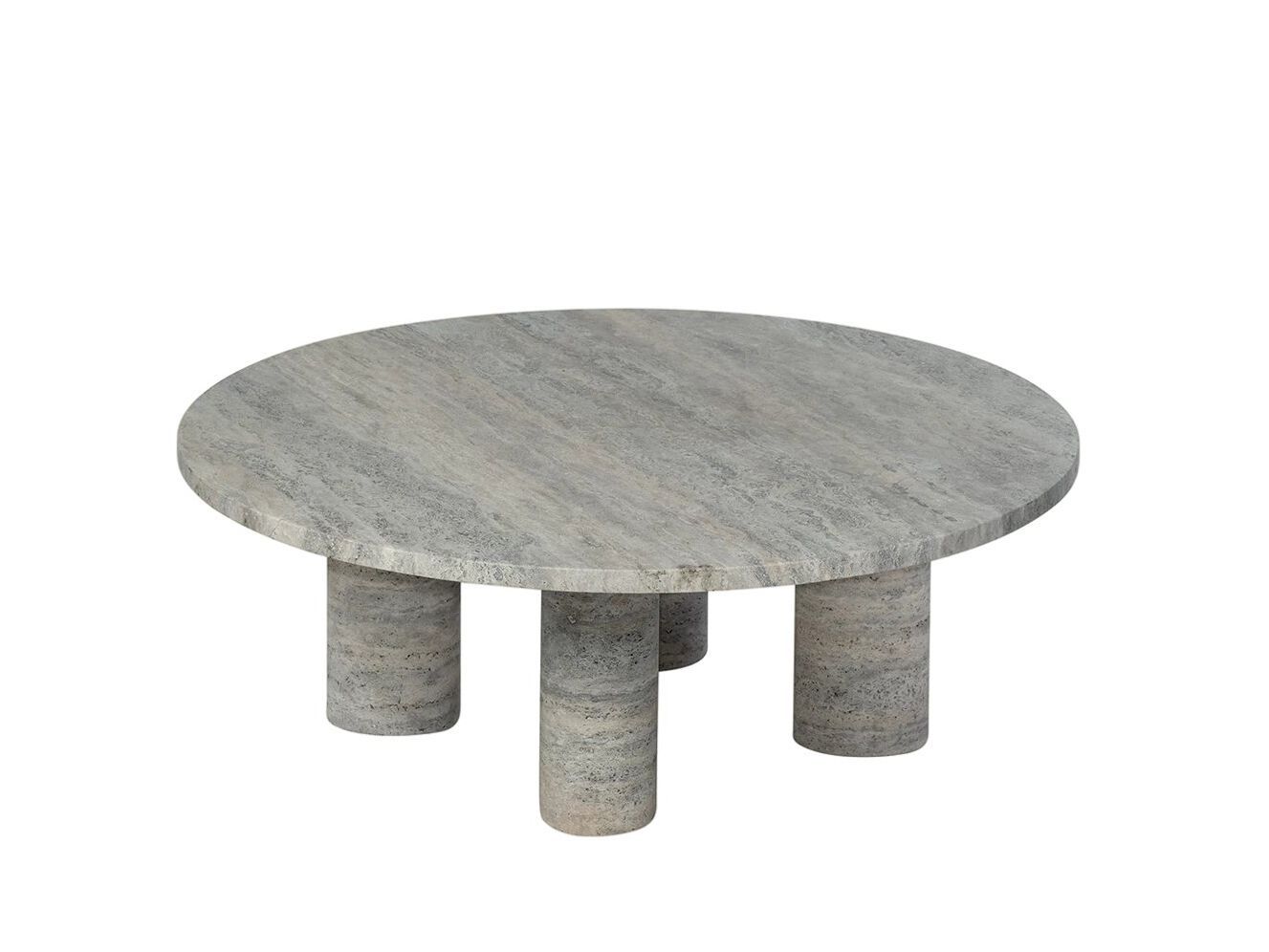 Травертин круглый журнальный столик blomus волос ARCH-00095528