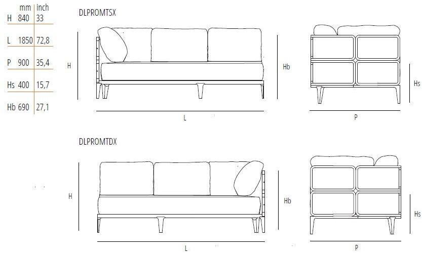 Wiener GTV Design Диван из ткани с шезлонгом sun-id-1445280 - Вид №8