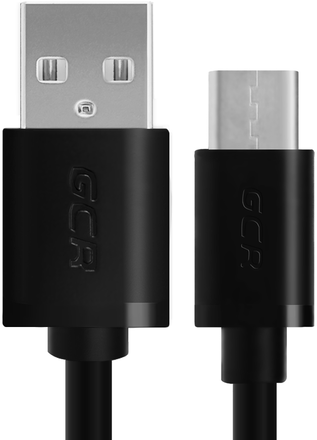 33-050549 кабель 0.15m usb 2.0, am/cm, черный, 28/28 awg, экран, армированный, морозостойкий Greenconnect Santreyd  - Вид №1