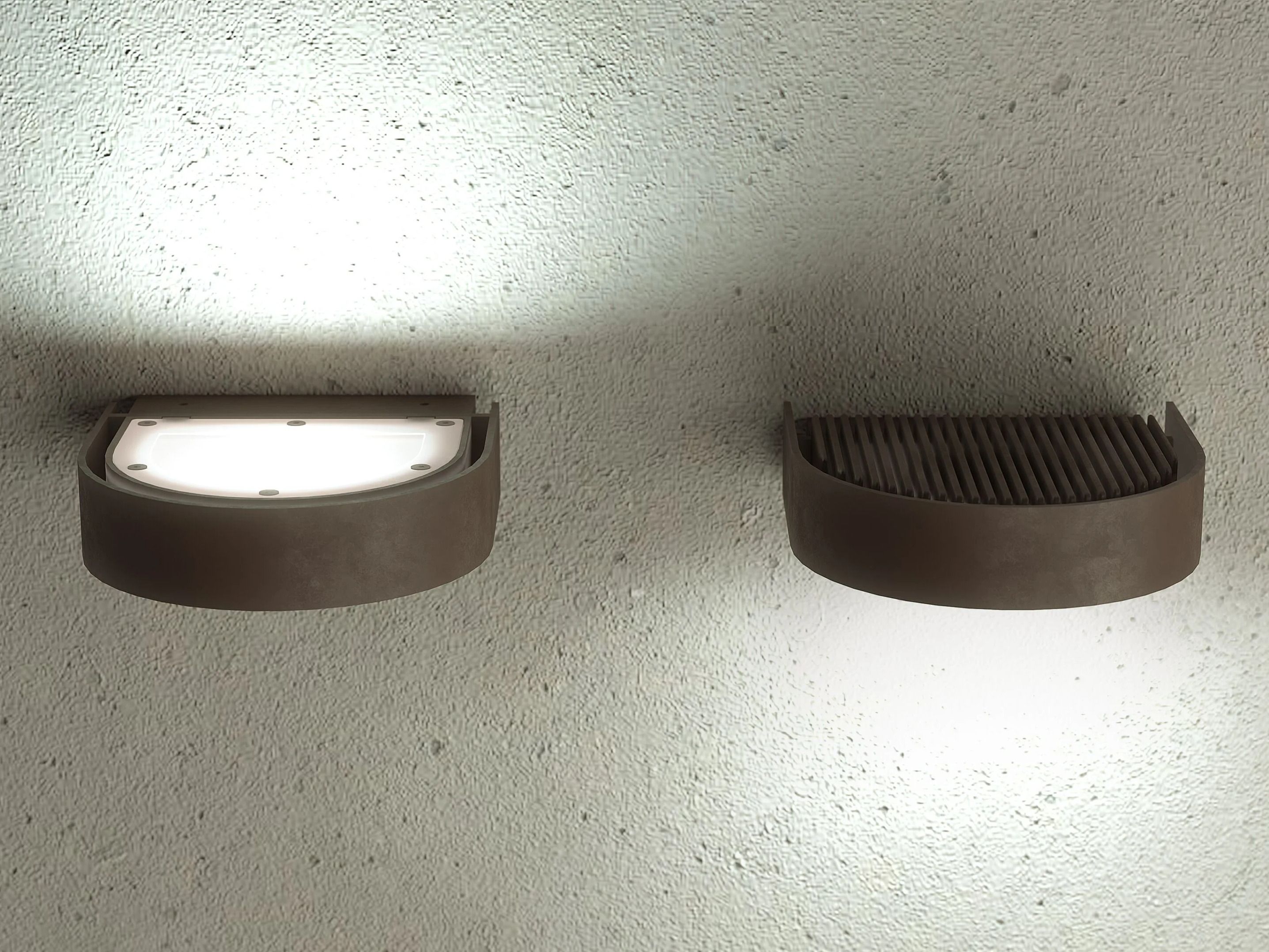 Литой алюминиевый открытый настенный светильник Martinelli Luce Brim ARCH-00116795