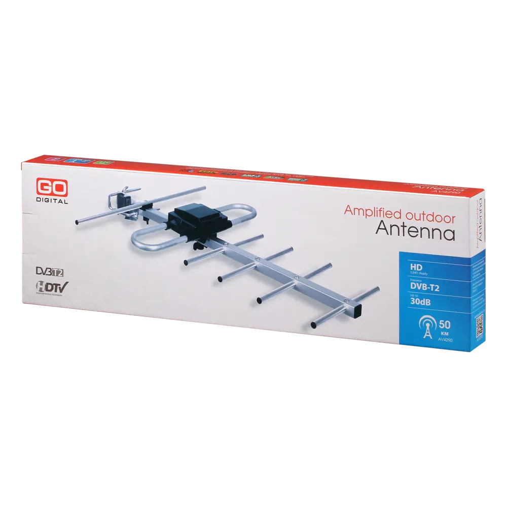 Антенна телевизионная наружная AV 4290 с усилителем 82365443 STLM-2045453 GODIGITAL  - Вид №9