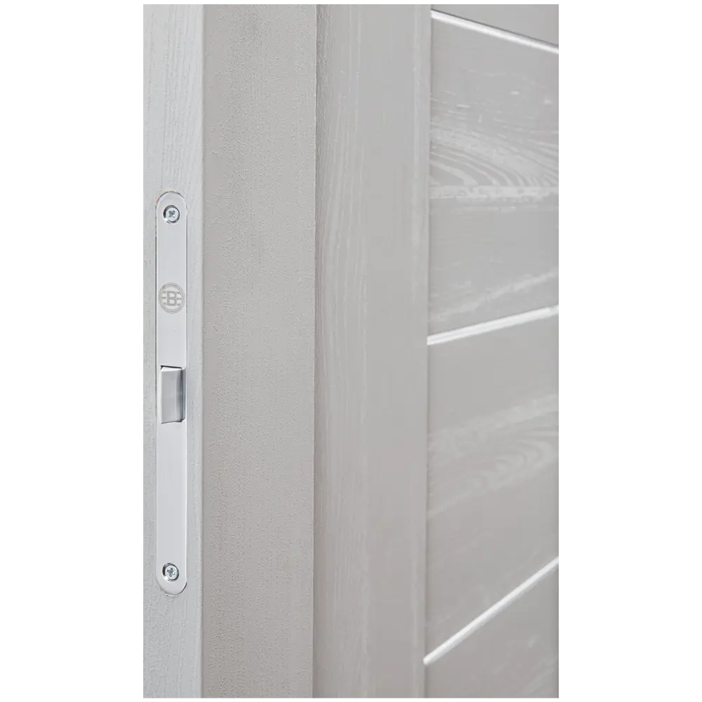 Дверь межкомнатная со стеклом Легда-29 60x200 см Hardflex серый с замком и петлями PORTIKA STLM-2060535 - Вид №3