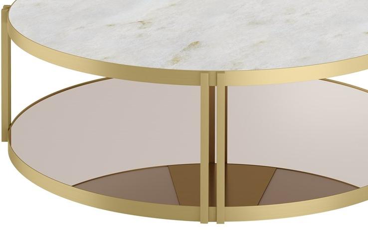 FRATO Низкий стол из латуни и камня Soul Ffu080010abf - Вид №3