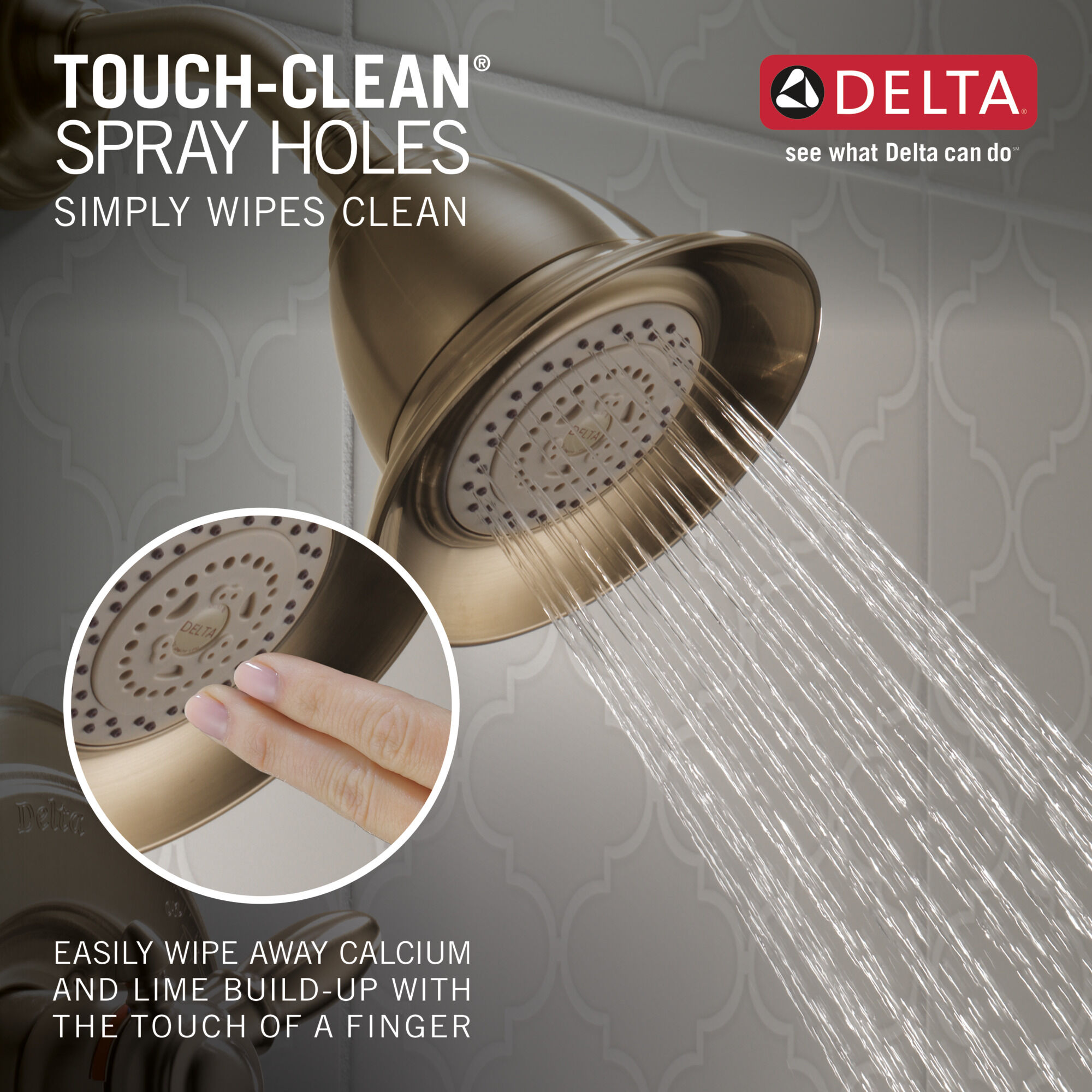 T17455-CZ Для ванны и душа Monitor® 17 Series Delta Faucet Victorian Шампанское бронза - Вид №3