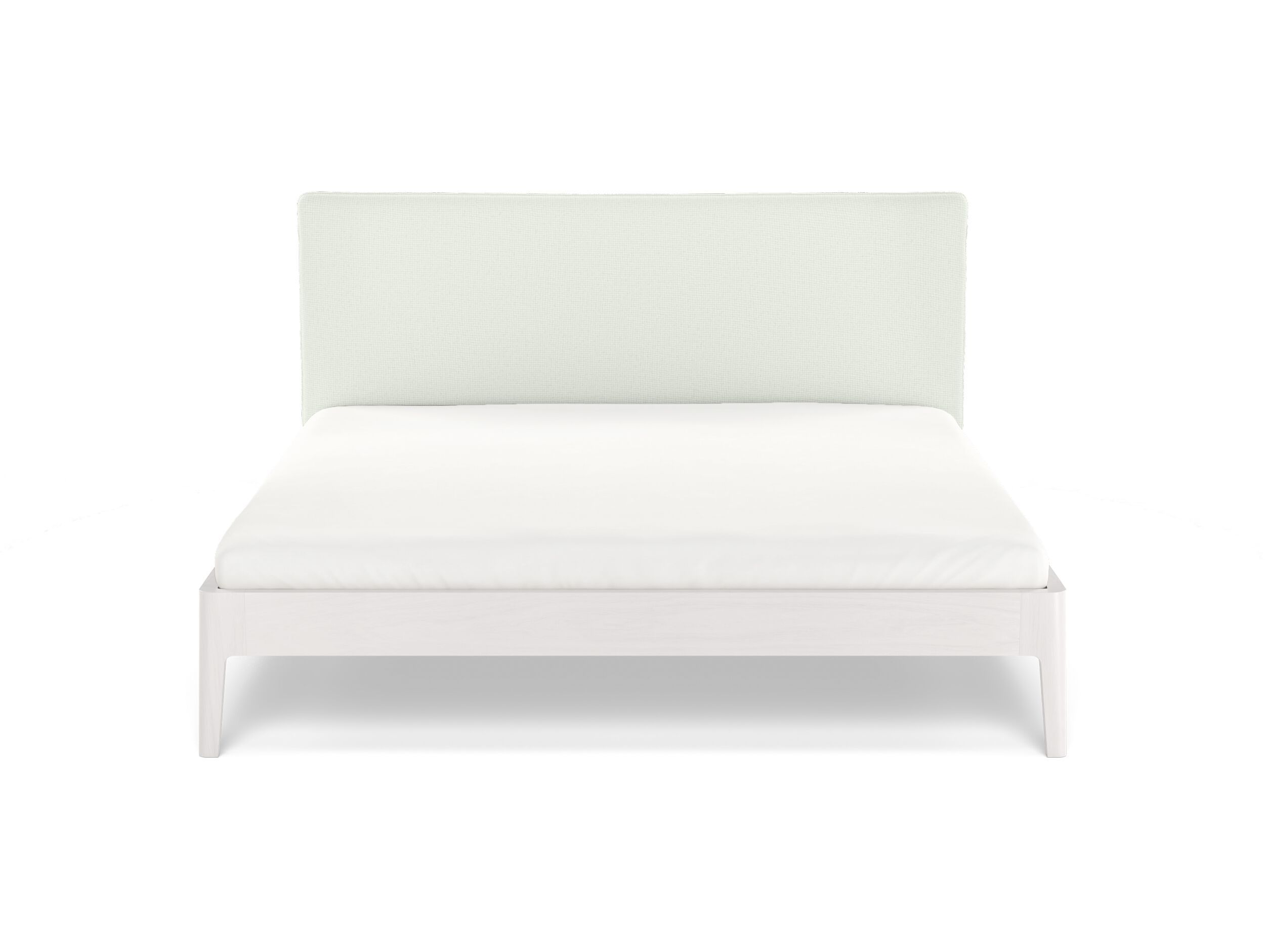 Деревянная двуспальная кровать с мягким изголовьем Noah Living белье ARCH-00049322 - Вид №14